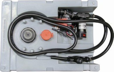 Carburant et transfert - Matériel de transfert - CUVE DE RAVITAILLEMENT GASOIL 200L + POMPE ET PISTOLET MANUEL - SANS CAPOT