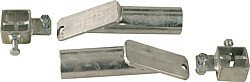 Elevage - Accessoires tubulaires - Kit début de ligne pour piquets en T, 2 embouts 60 degrés, 2 supports droits