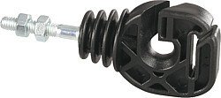 Elevage - Accessoires tubulaires - Isolateur pour cordes et rubans jusqu'à 20 mm, tige métrique M6, pour piquets