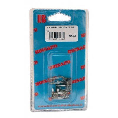 Eclairage, signalisation - Consommables 12/24V - Hf-10 Fusibles Enfichables Mini 2A