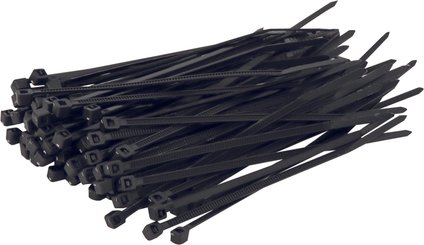 Eclairage, signalisation - Consommables 12/24V - 100 Colliers Nylon 4.8X380 Noir