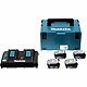 Electroportatifs - Batteries et chargeurs - Pack Energie 4Xbl1850B 1Xdc18Rd Makpac