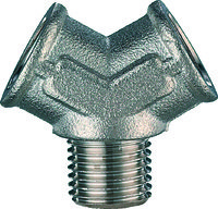 Equipement d'atelier - Pneumatique - Raccord En Y 1Xm/2Xf 3/8"