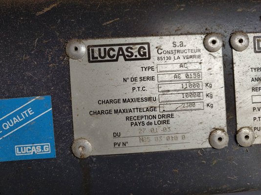 Mélangeuse traînée Lucas G Qualimix pro 150m